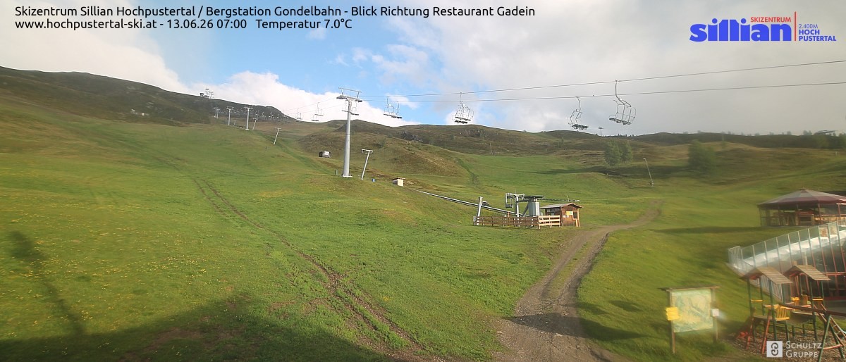 Archiv Foto Webcam Bergstation Gondelbahn in Sillian