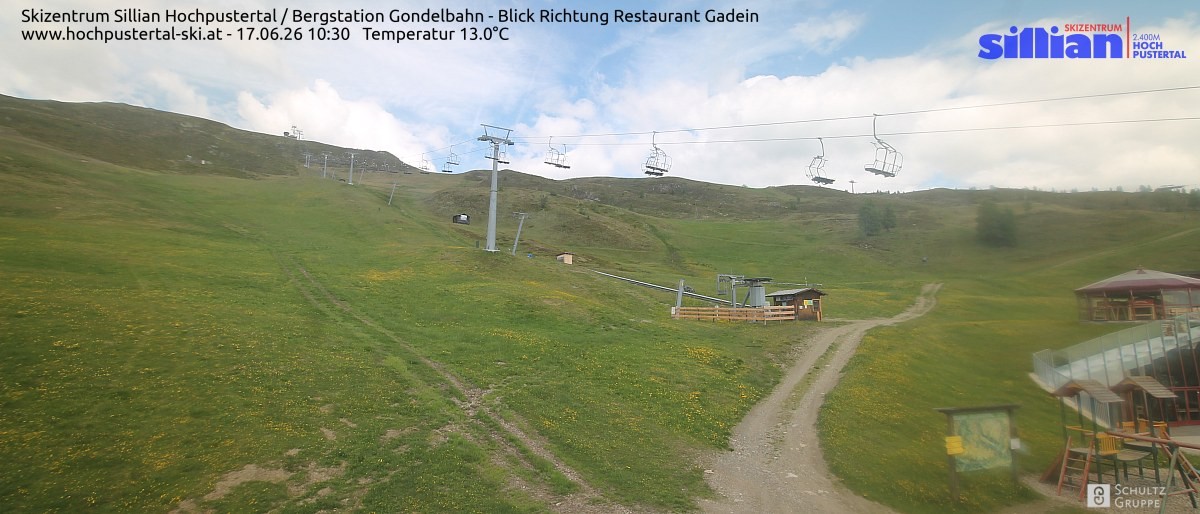 Archiv Foto Webcam Bergstation Gondelbahn in Sillian