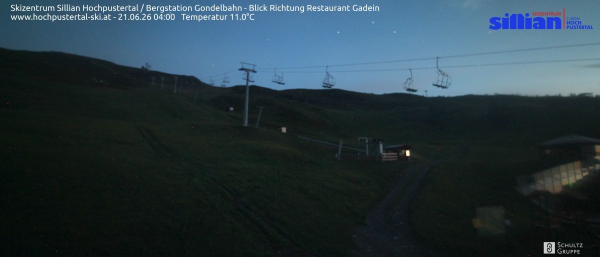 Archiv Foto Webcam Bergstation Gondelbahn in Sillian