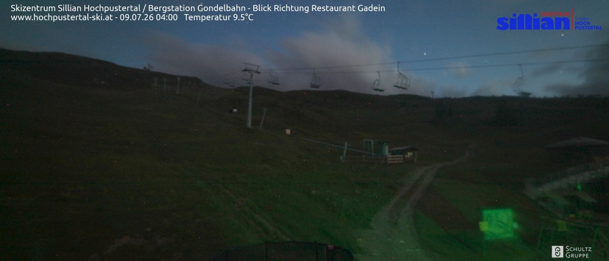 Archiv Foto Webcam Bergstation Gondelbahn in Sillian