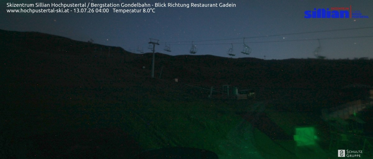 Archiv Foto Webcam Bergstation Gondelbahn in Sillian