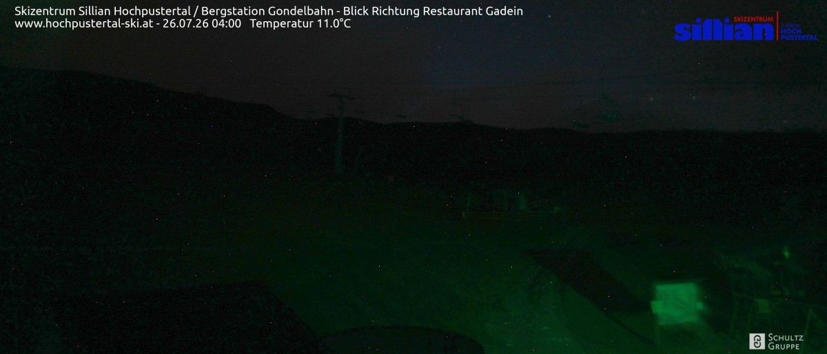 Archiv Foto Webcam Bergstation Gondelbahn in Sillian