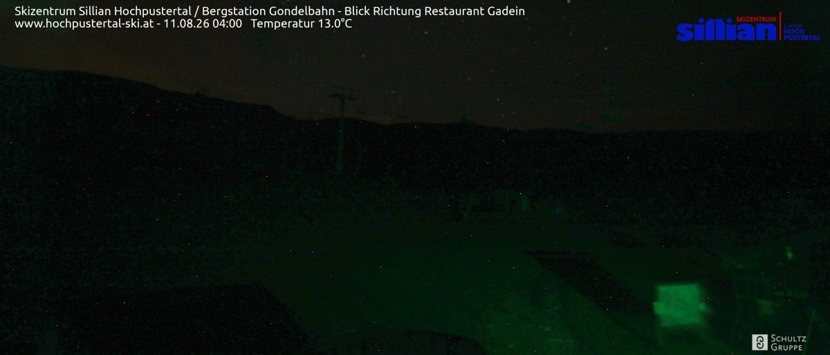 Archiv Foto Webcam Bergstation Gondelbahn in Sillian