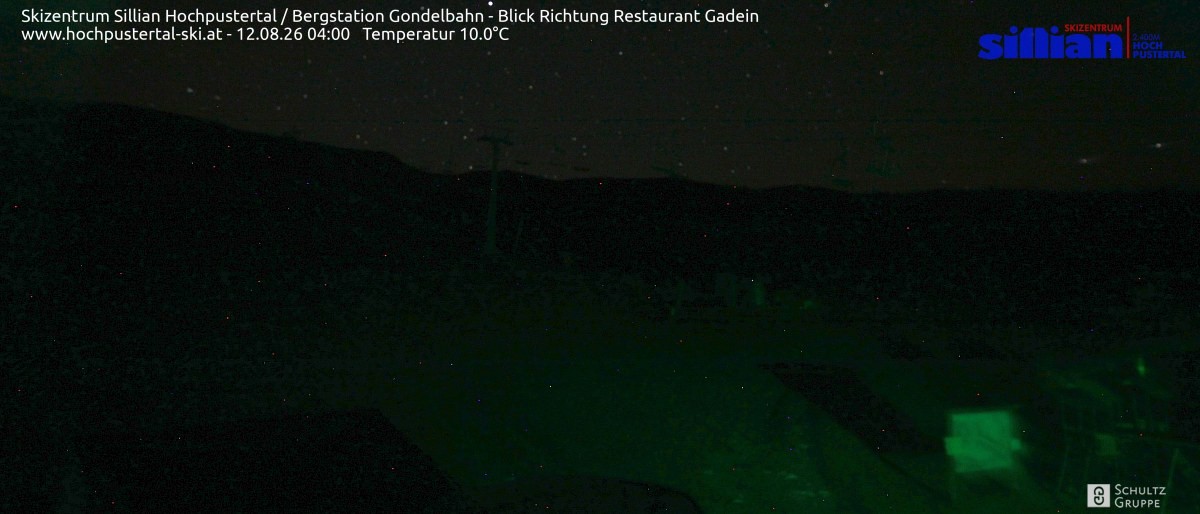 Archiv Foto Webcam Bergstation Gondelbahn in Sillian