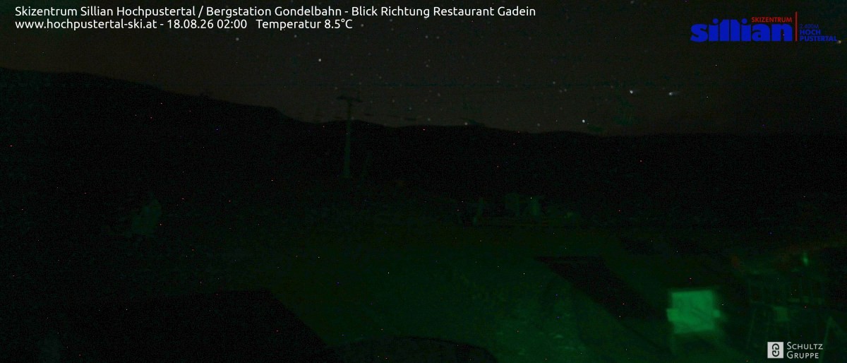 Archiv Foto Webcam Bergstation Gondelbahn in Sillian