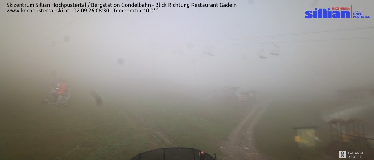 Archiv Foto Webcam Bergstation Gondelbahn in Sillian