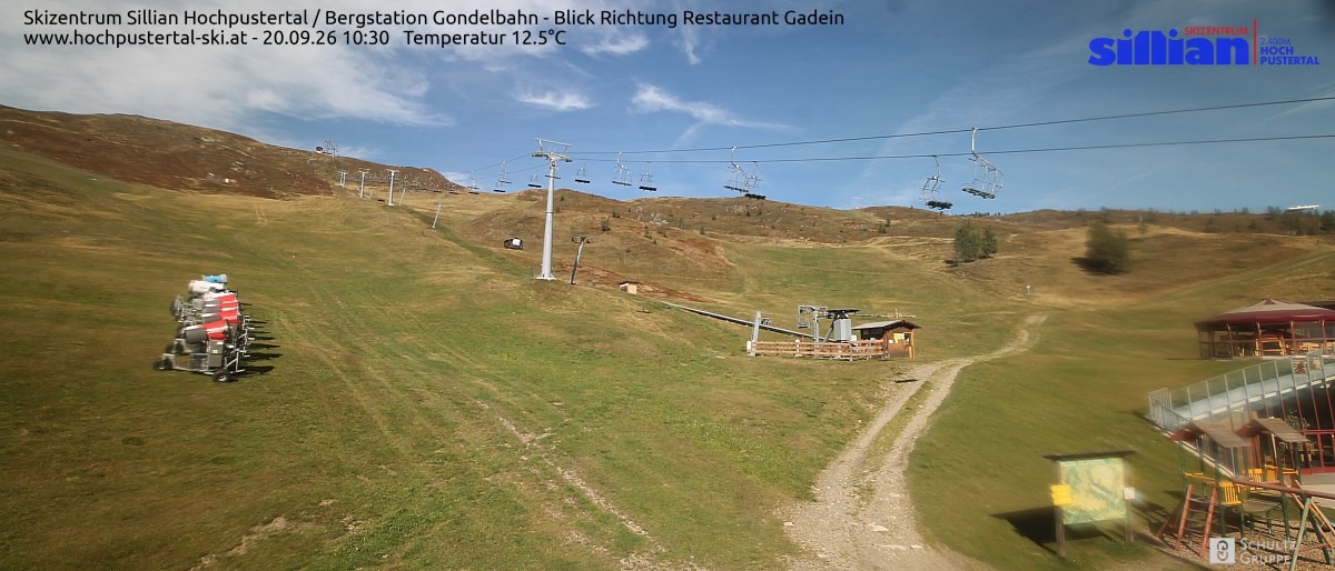 Archiv Foto Webcam Bergstation Gondelbahn in Sillian