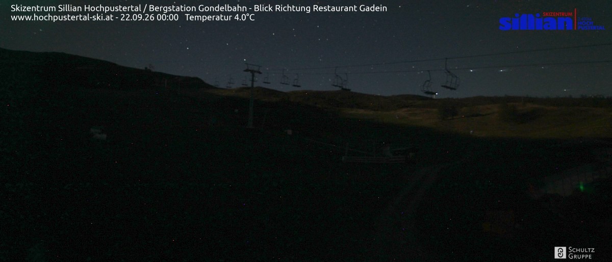 Archiv Foto Webcam Bergstation Gondelbahn in Sillian