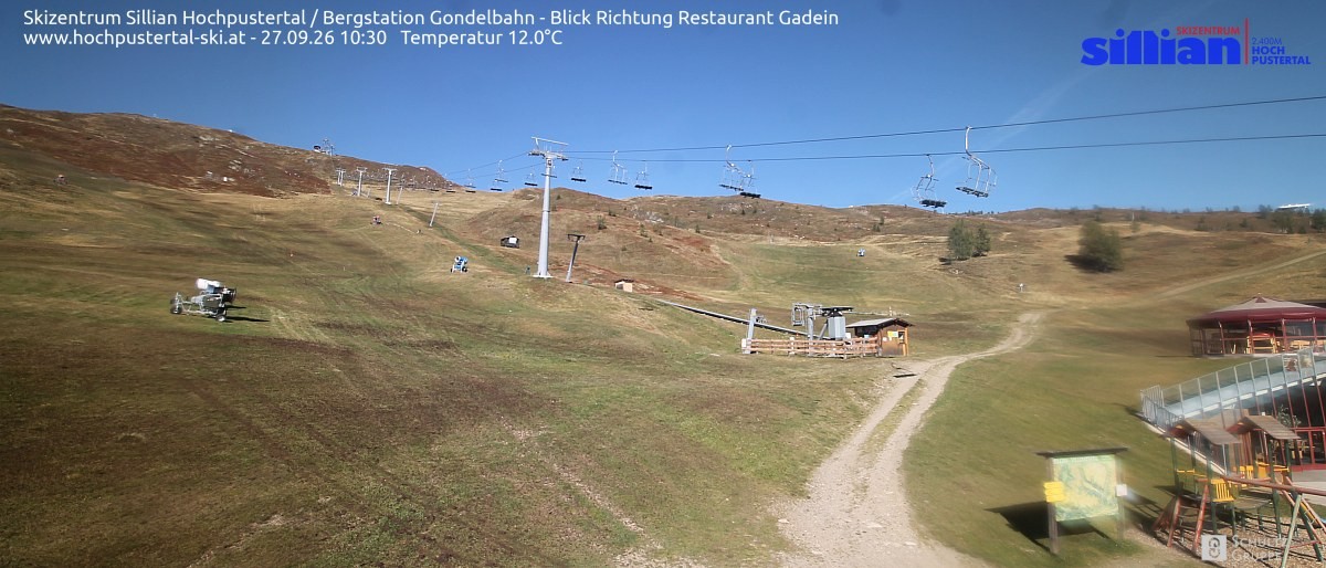 Archiv Foto Webcam Bergstation Gondelbahn in Sillian