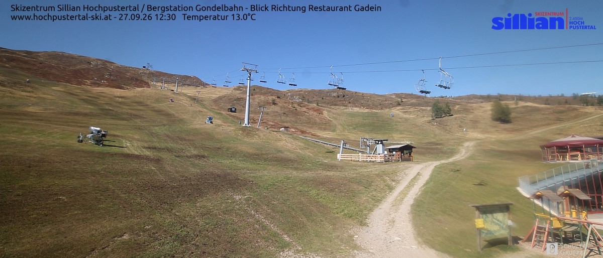Archiv Foto Webcam Bergstation Gondelbahn in Sillian