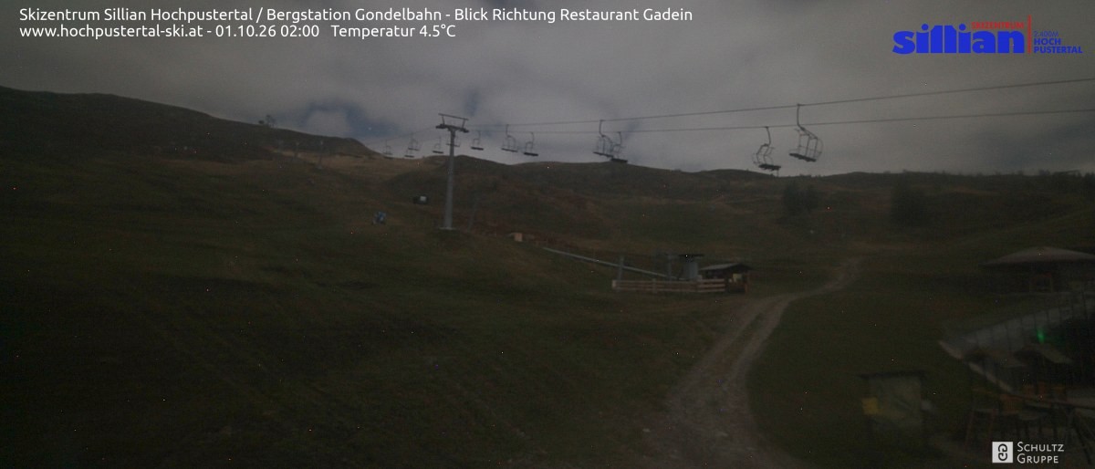 Archiv Foto Webcam Bergstation Gondelbahn in Sillian