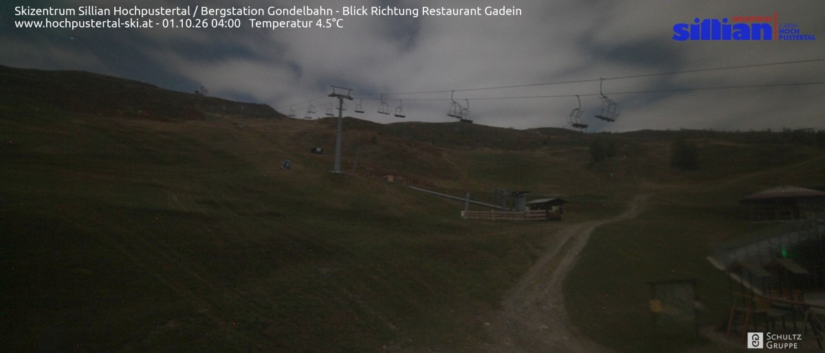 Archiv Foto Webcam Bergstation Gondelbahn in Sillian