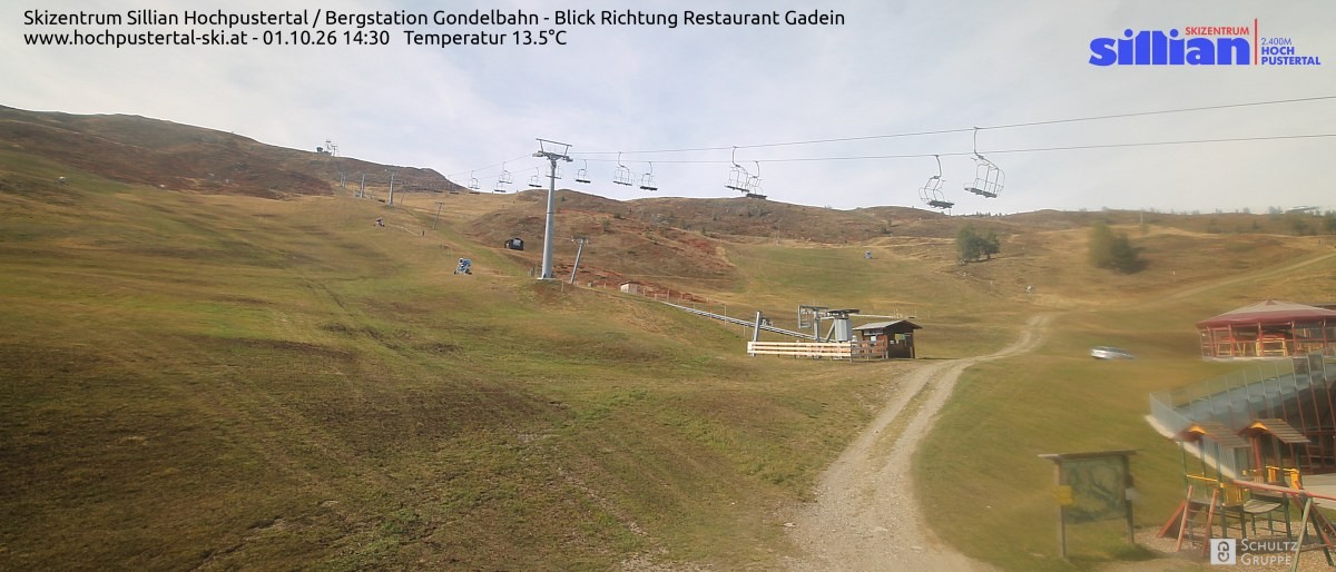 Archiv Foto Webcam Bergstation Gondelbahn in Sillian