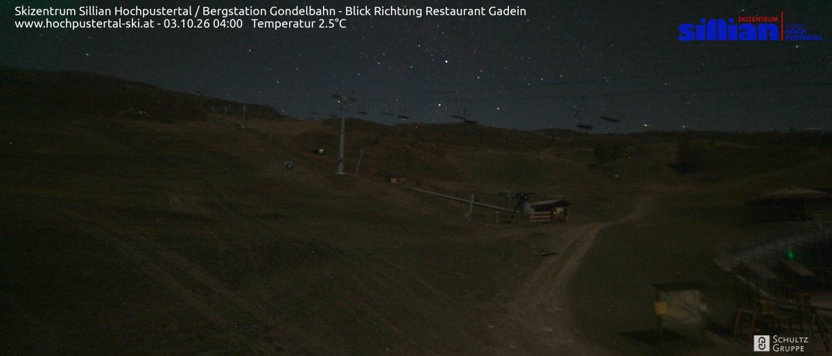 Archiv Foto Webcam Bergstation Gondelbahn in Sillian