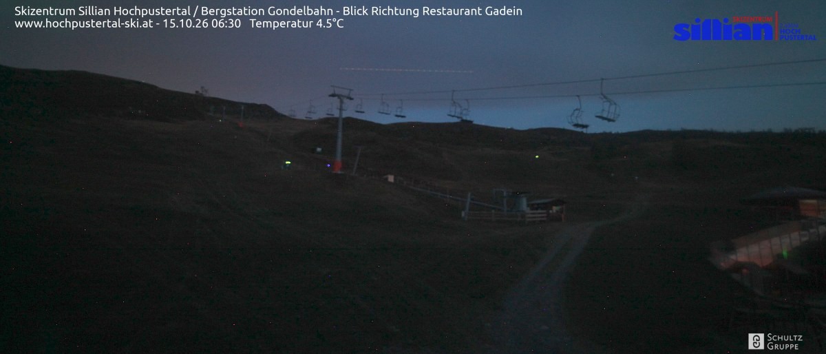 Archiv Foto Webcam Bergstation Gondelbahn in Sillian