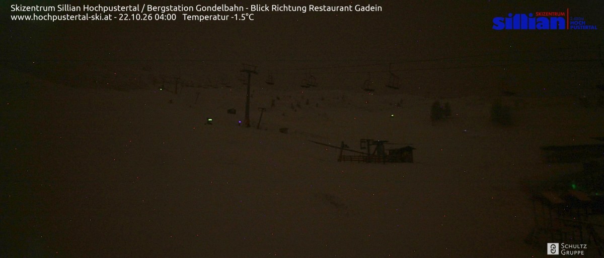 Archiv Foto Webcam Bergstation Gondelbahn in Sillian