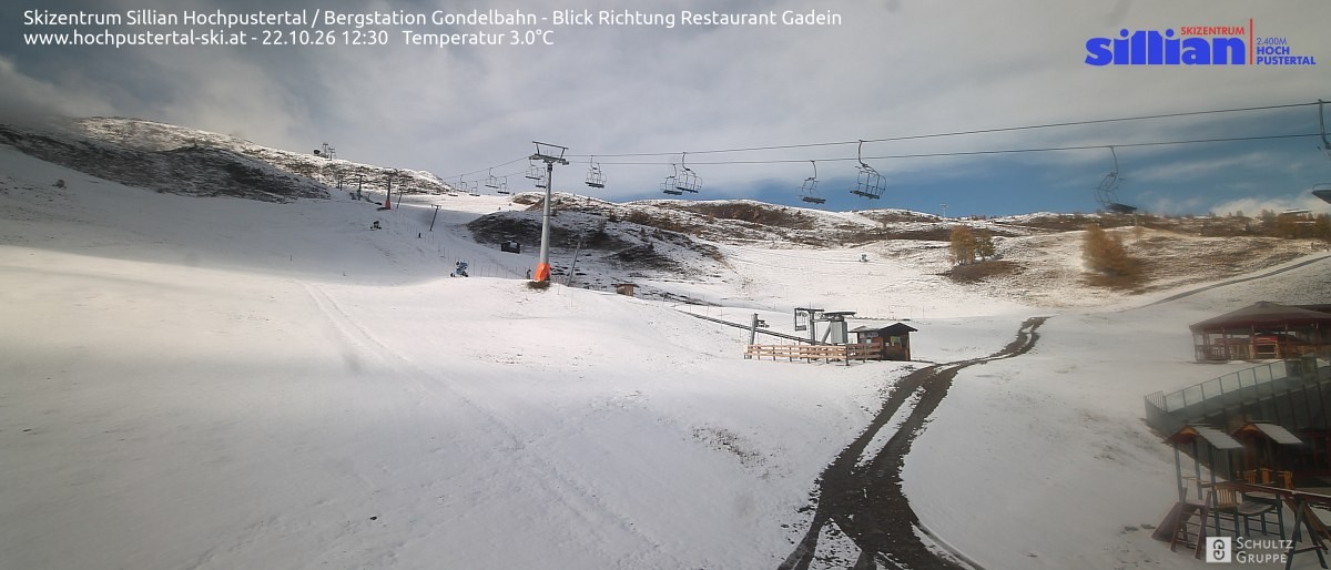 Archiv Foto Webcam Bergstation Gondelbahn in Sillian