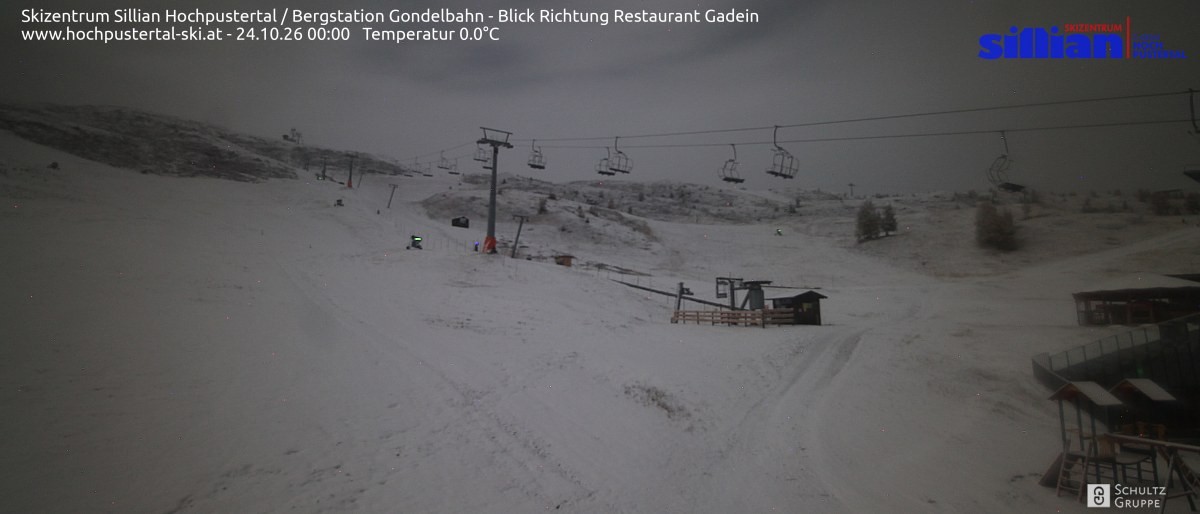 Archiv Foto Webcam Bergstation Gondelbahn in Sillian
