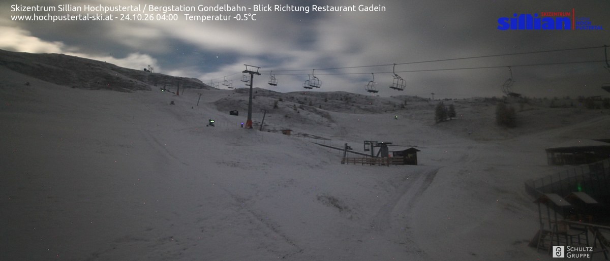 Archiv Foto Webcam Bergstation Gondelbahn in Sillian