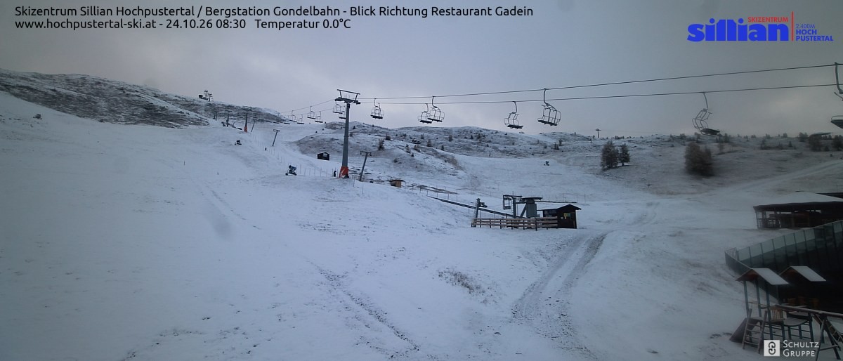 Archiv Foto Webcam Bergstation Gondelbahn in Sillian