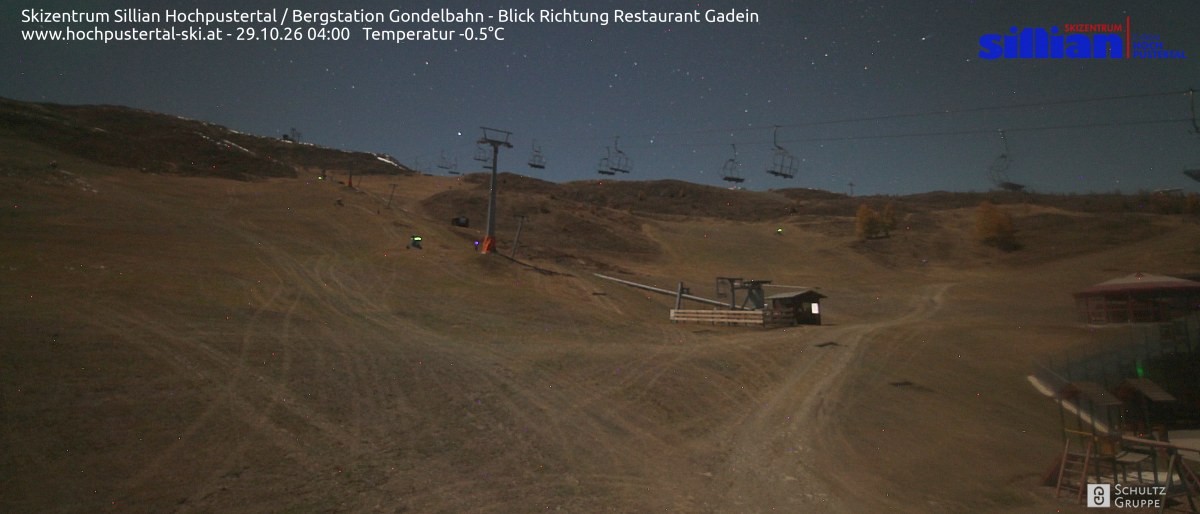 Archiv Foto Webcam Bergstation Gondelbahn in Sillian