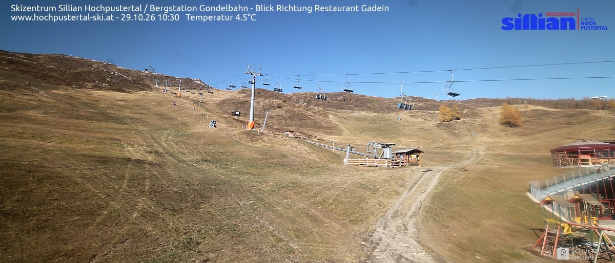 Archiv Foto Webcam Bergstation Gondelbahn in Sillian
