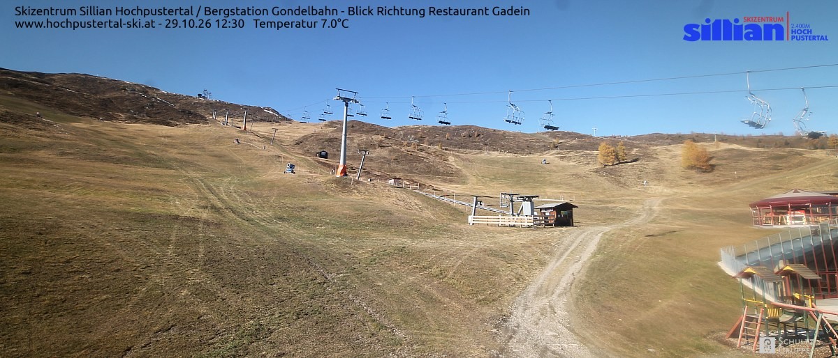 Archiv Foto Webcam Bergstation Gondelbahn in Sillian