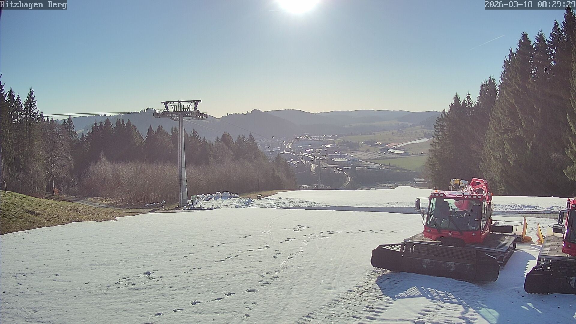 Archiv Foto Webcam Willingen: Ausblick Bergstation Ritzhagen