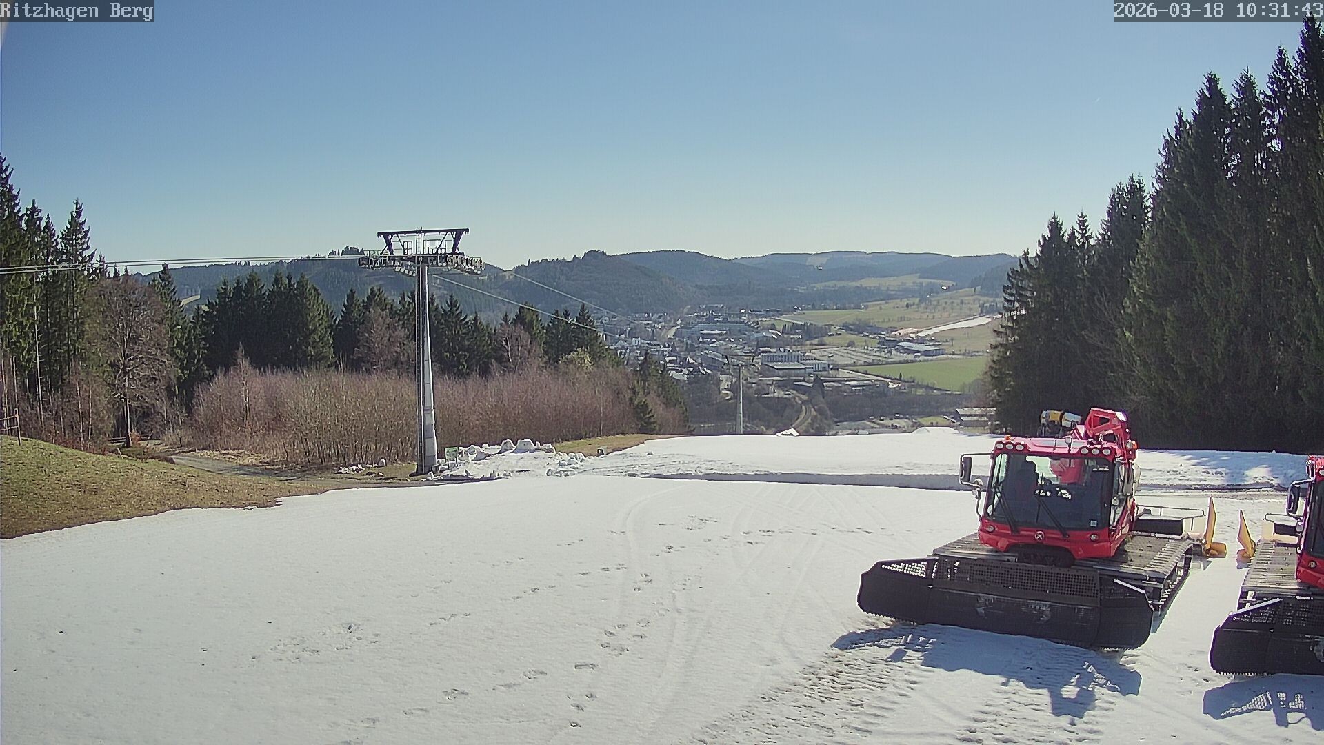 Archiv Foto Webcam Willingen: Ausblick Bergstation Ritzhagen