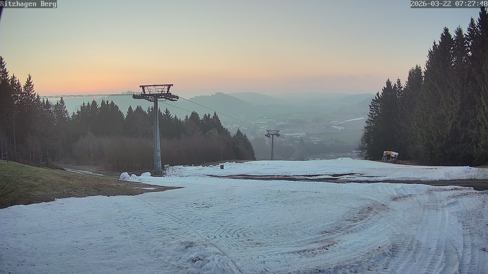 Archiv Foto Webcam Willingen: Ausblick Bergstation Ritzhagen