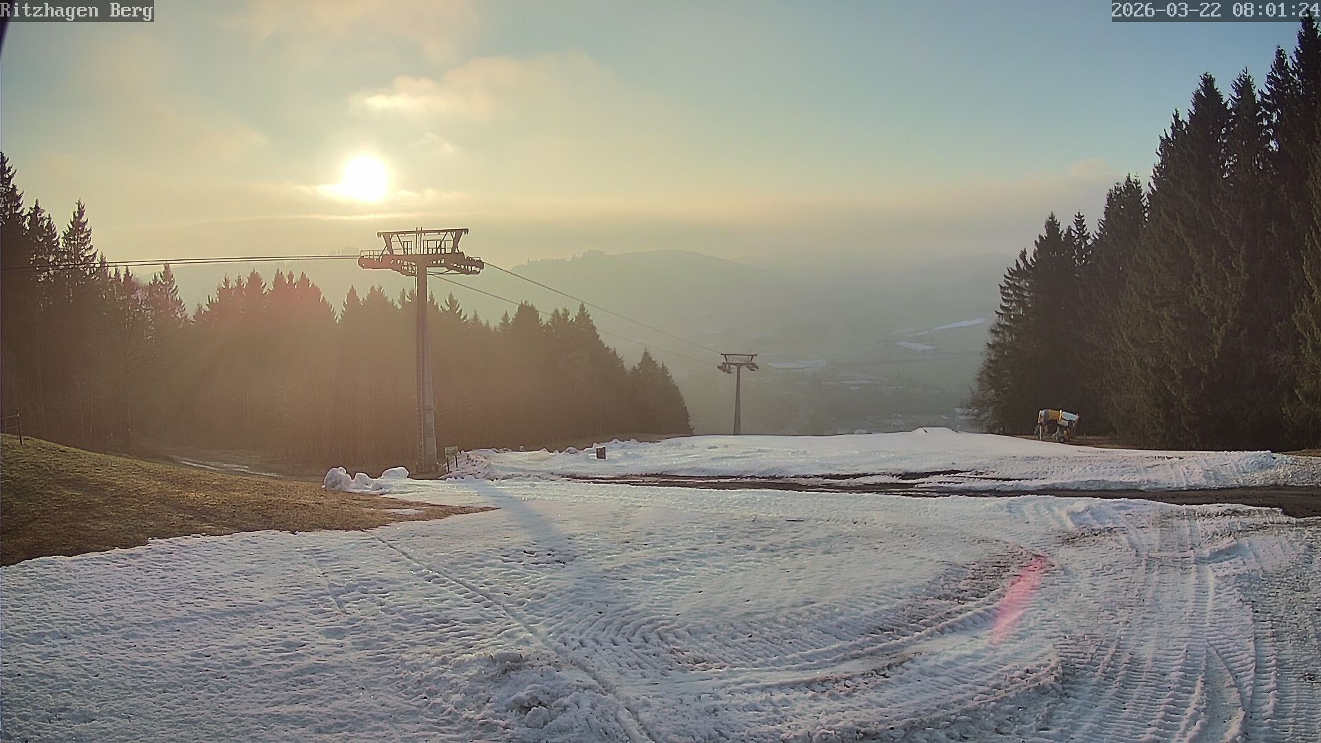 Archiv Foto Webcam Willingen: Ausblick Bergstation Ritzhagen