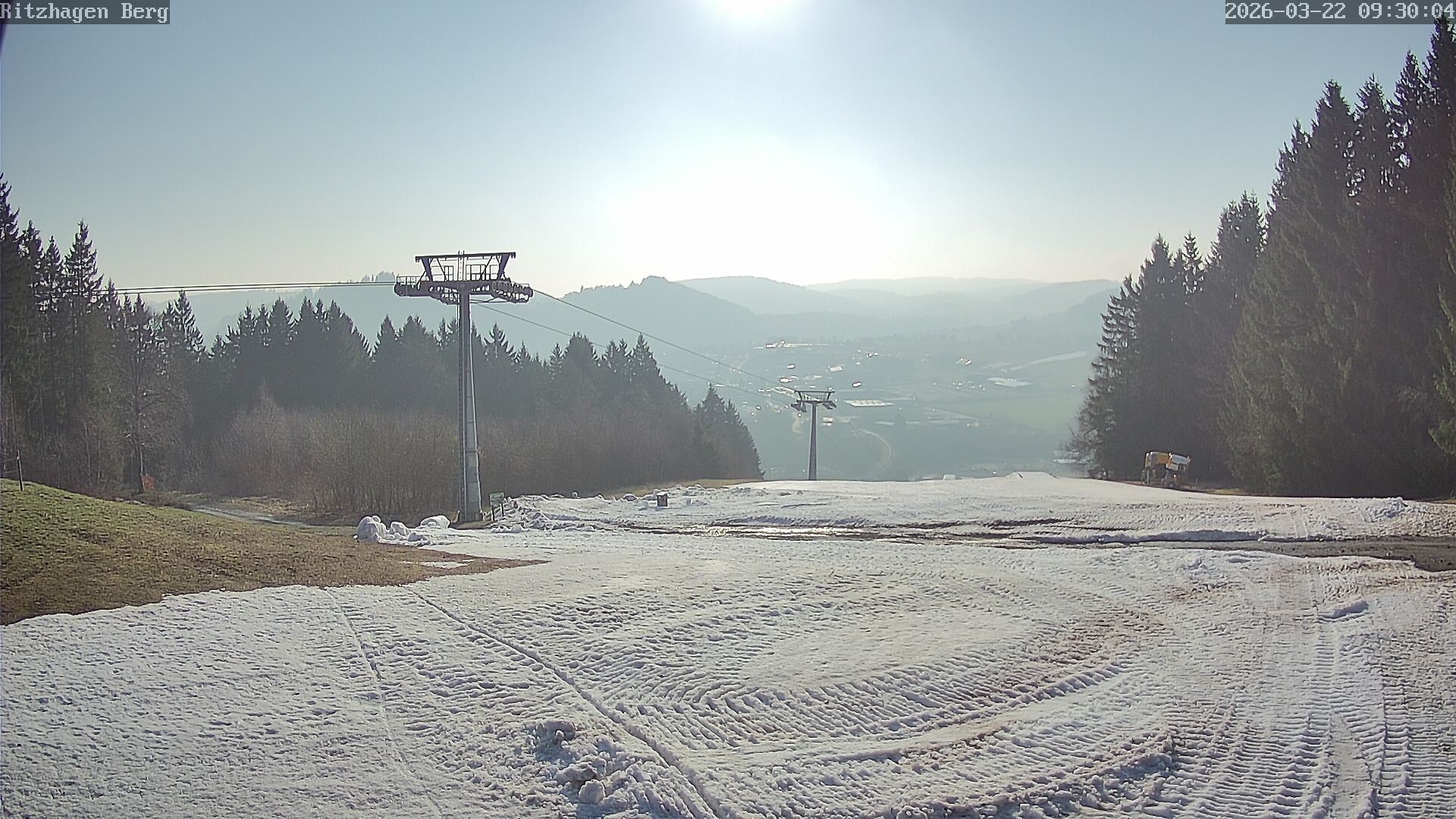 Archiv Foto Webcam Willingen: Ausblick Bergstation Ritzhagen