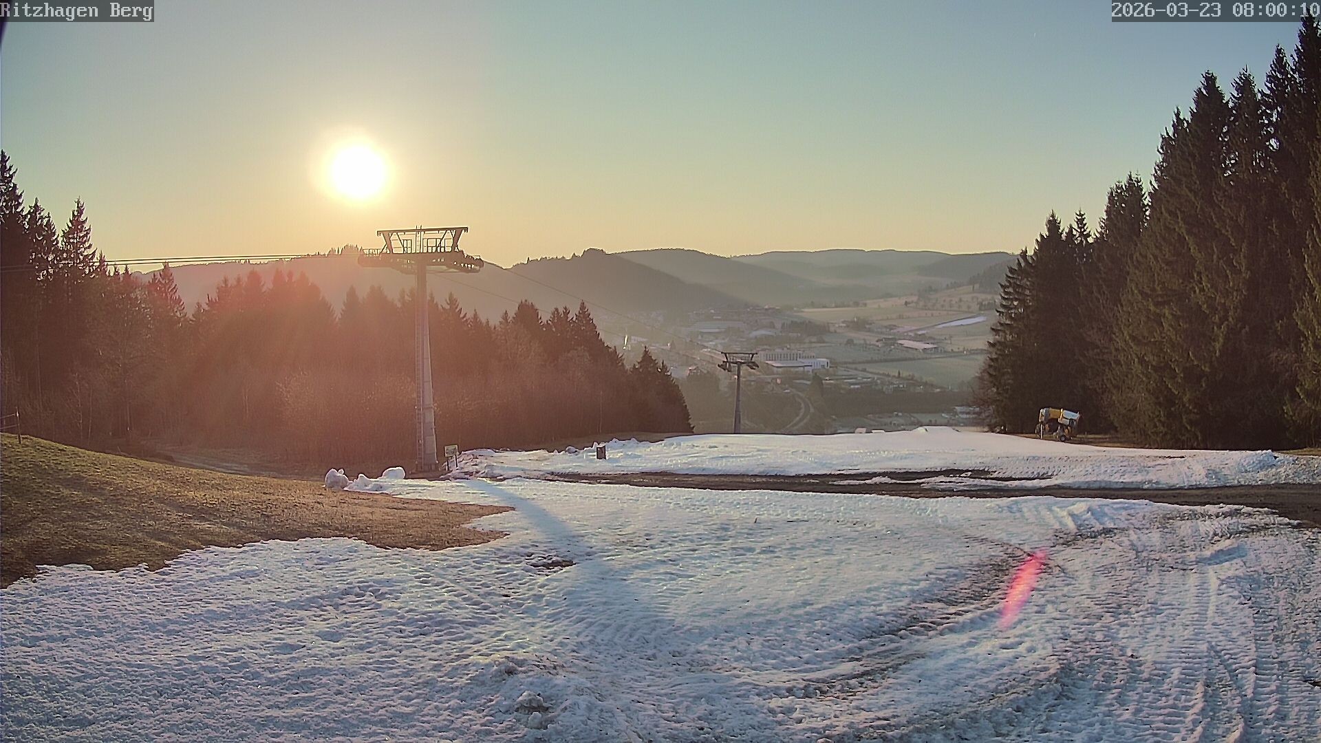 Archiv Foto Webcam Willingen: Ausblick Bergstation Ritzhagen