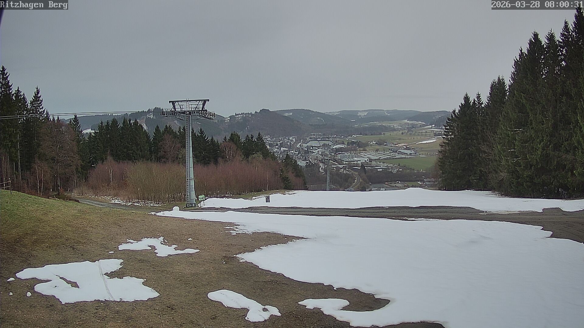 Archiv Foto Webcam Willingen: Ausblick Bergstation Ritzhagen