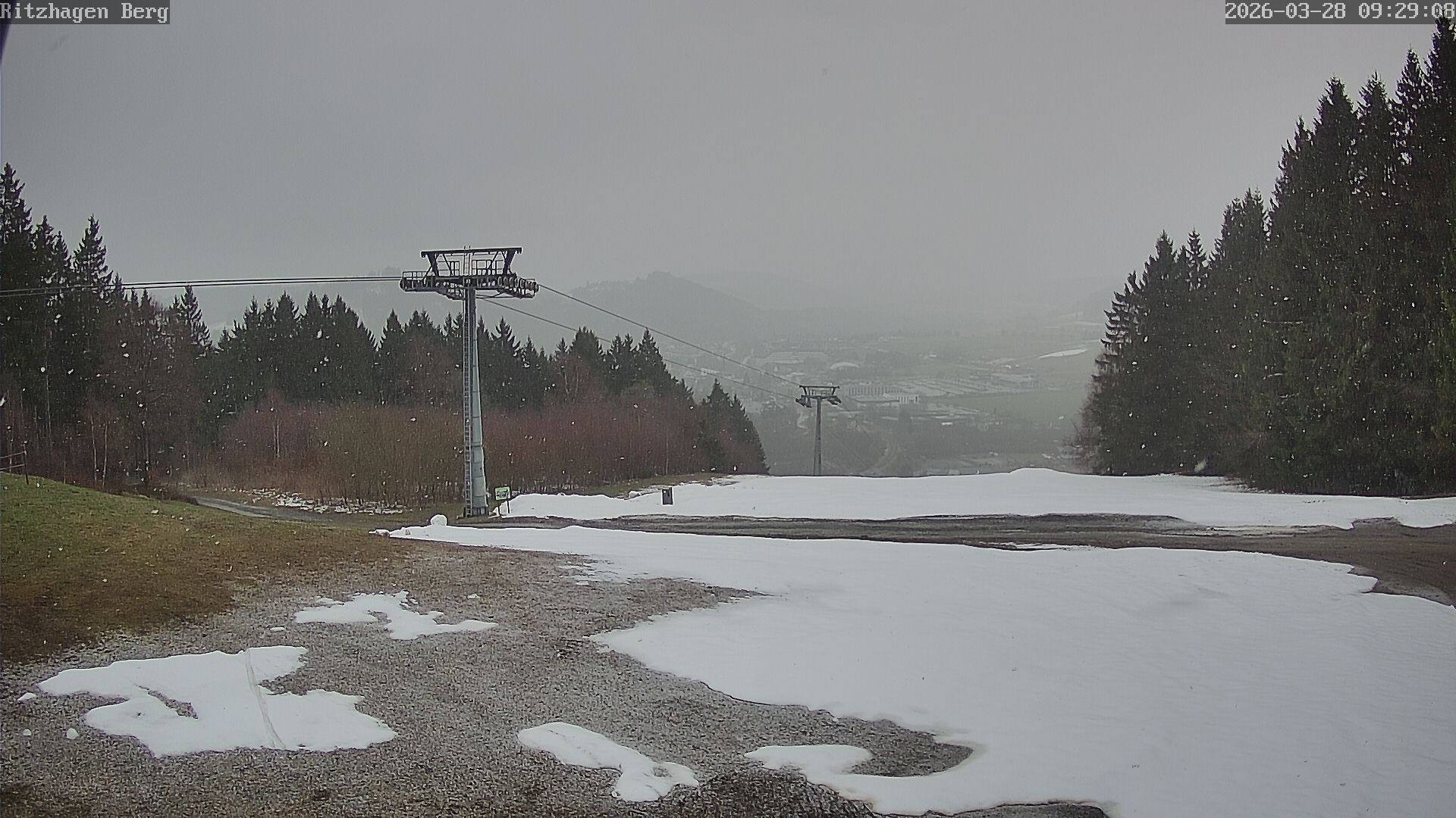 Archiv Foto Webcam Willingen: Ausblick Bergstation Ritzhagen