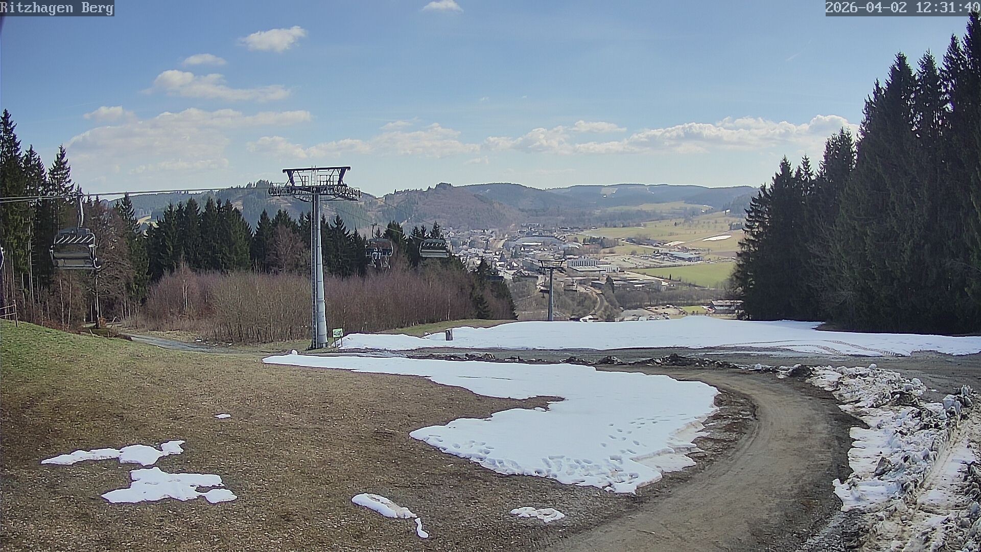Archiv Foto Webcam Willingen: Ausblick Bergstation Ritzhagen