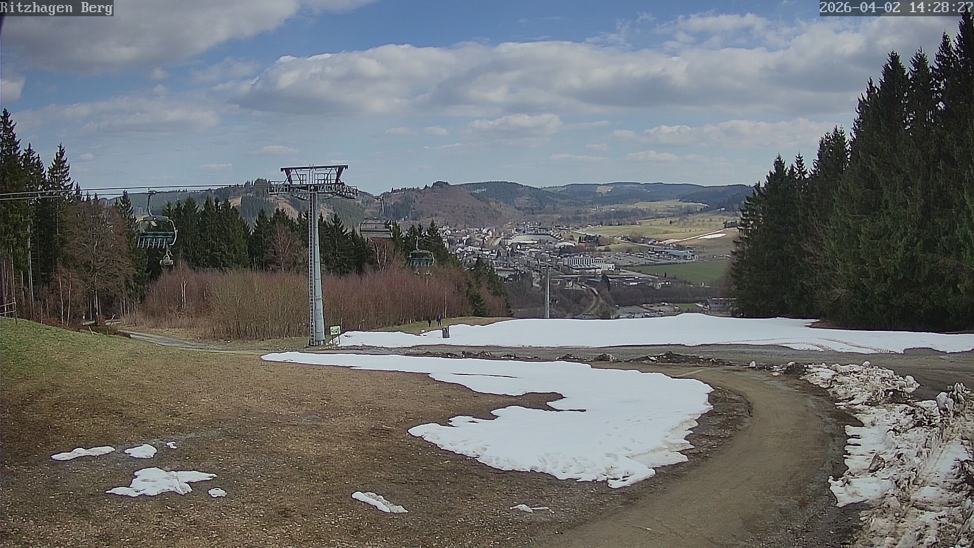 Archiv Foto Webcam Willingen: Ausblick Bergstation Ritzhagen