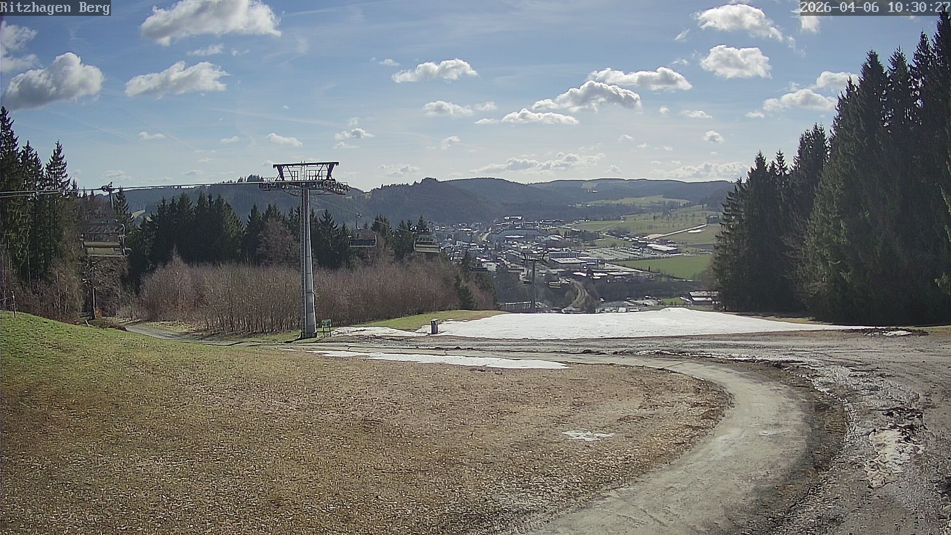 Archiv Foto Webcam Willingen: Ausblick Bergstation Ritzhagen