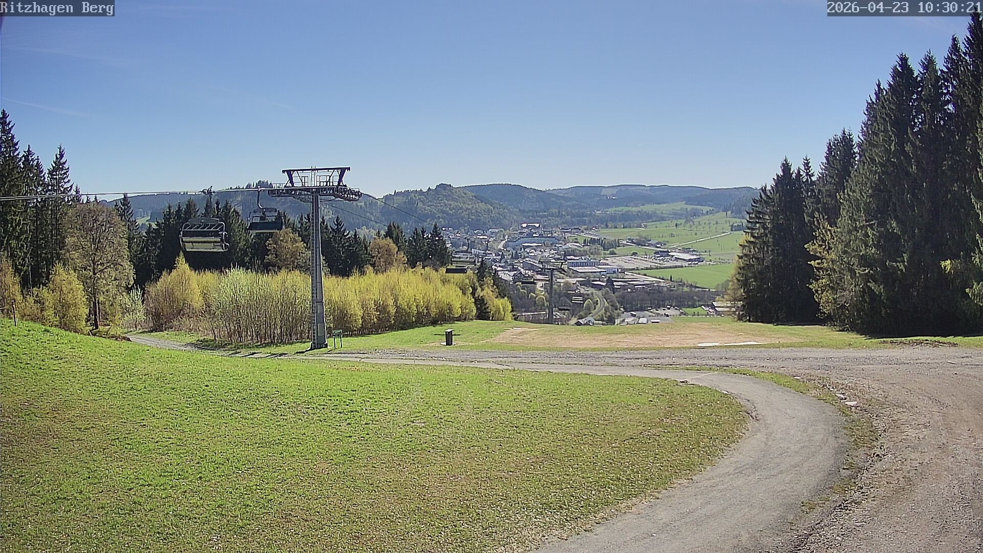 Archiv Foto Webcam Willingen: Ausblick Bergstation Ritzhagen