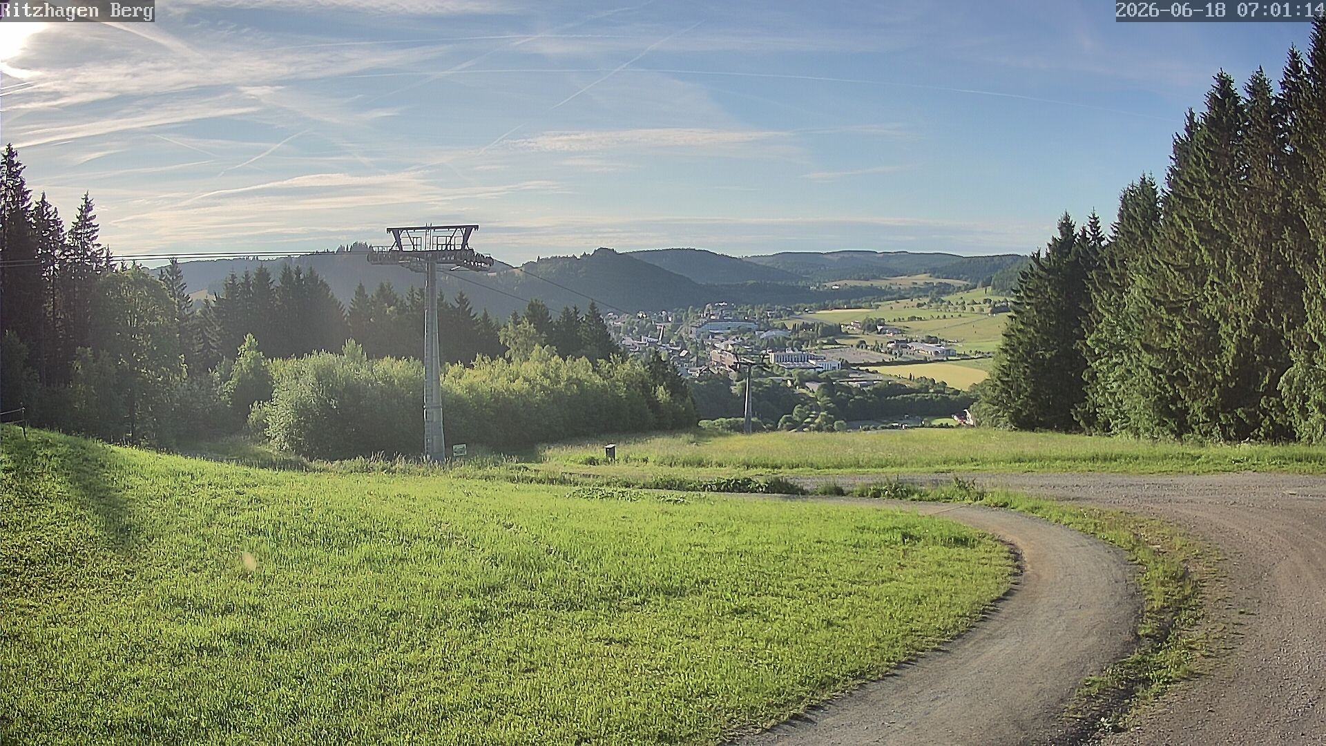 Archiv Foto Webcam Willingen: Ausblick Bergstation Ritzhagen