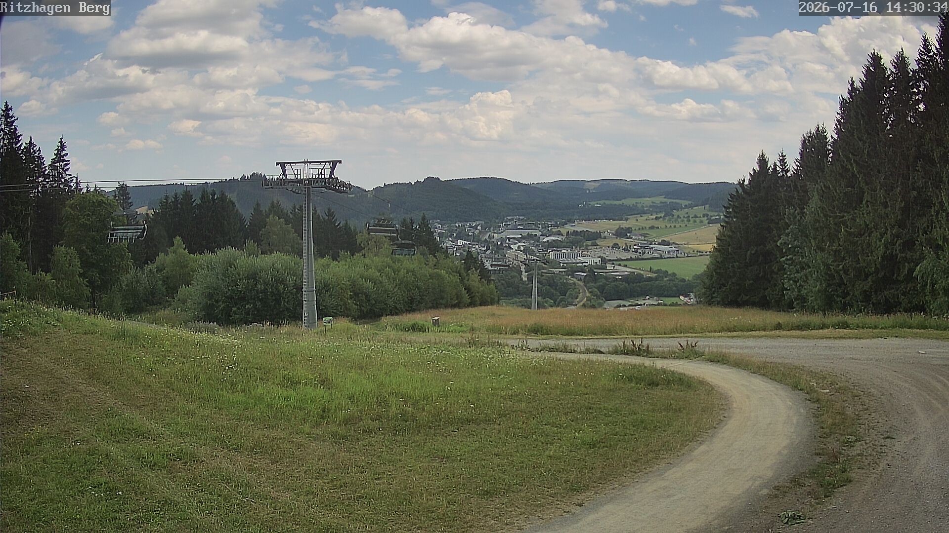 Archiv Foto Webcam Willingen: Ausblick Bergstation Ritzhagen