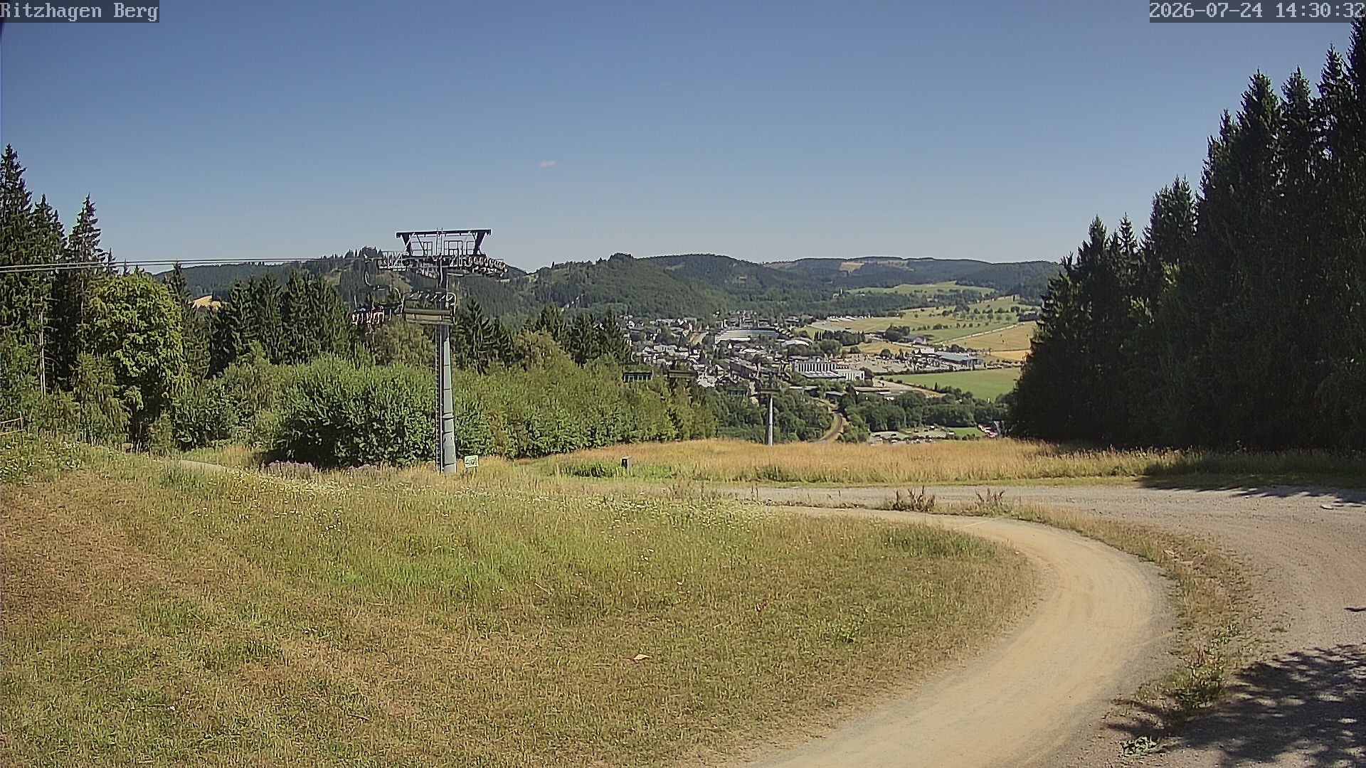Archiv Foto Webcam Willingen: Ausblick Bergstation Ritzhagen
