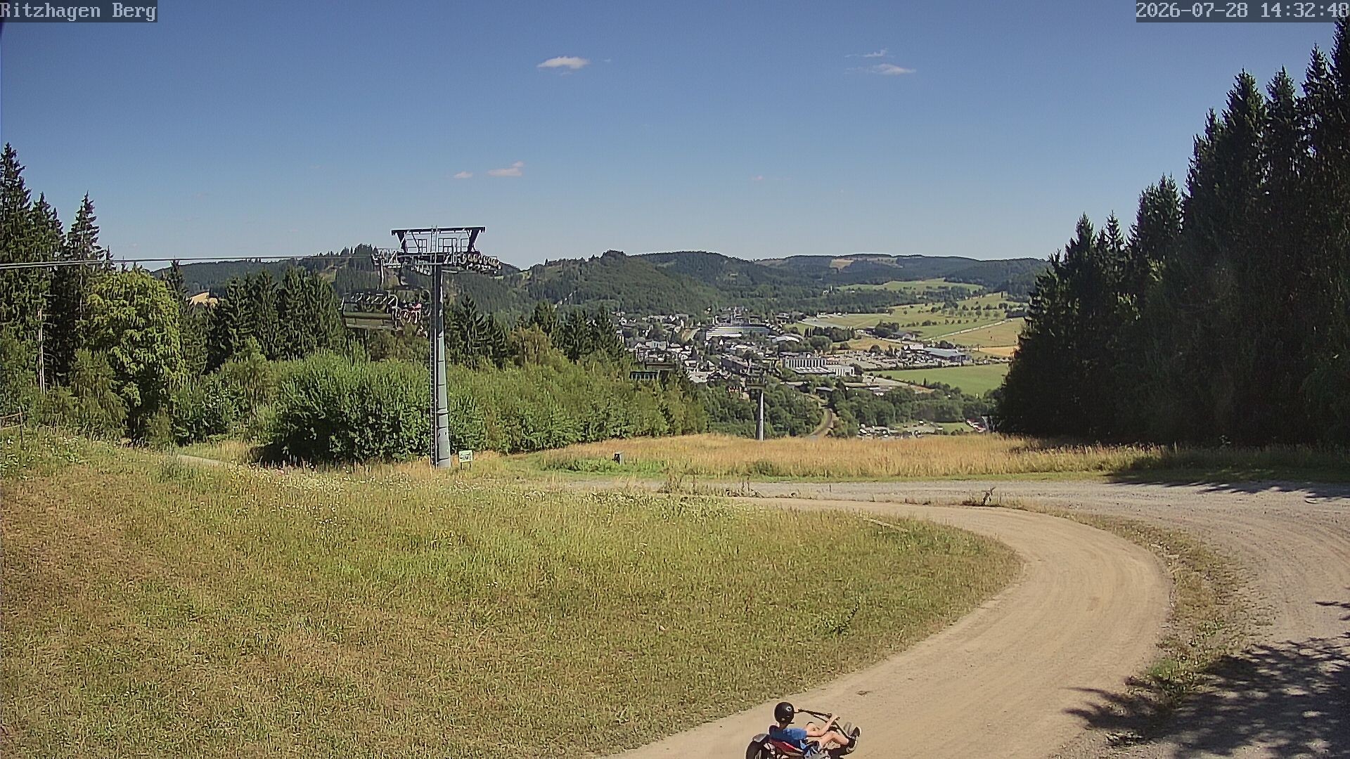 Archiv Foto Webcam Willingen: Ausblick Bergstation Ritzhagen