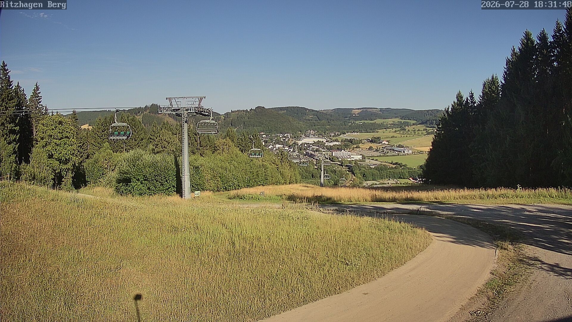 Archiv Foto Webcam Willingen: Ausblick Bergstation Ritzhagen