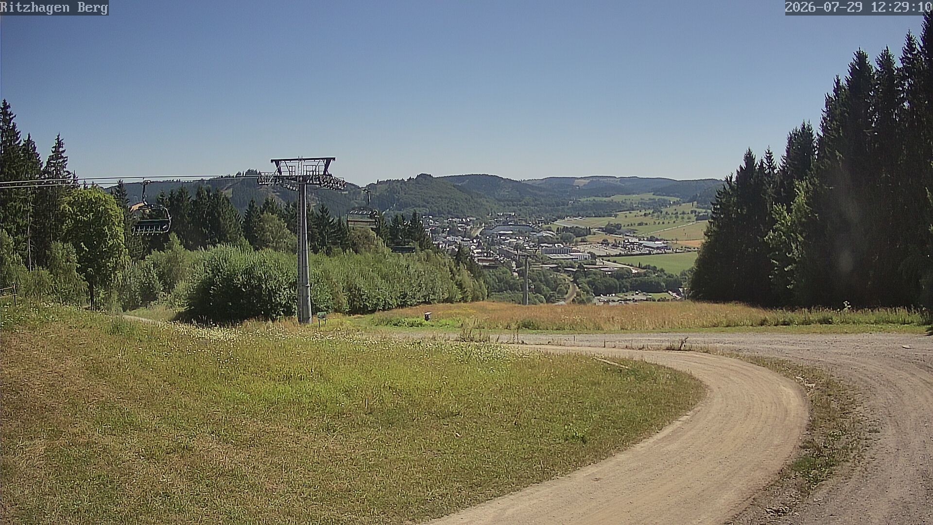 Archiv Foto Webcam Willingen: Ausblick Bergstation Ritzhagen
