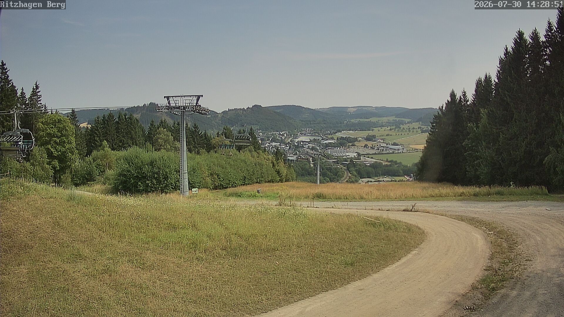 Archiv Foto Webcam Willingen: Ausblick Bergstation Ritzhagen