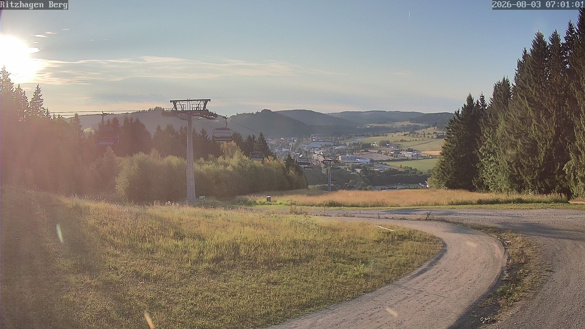 Archiv Foto Webcam Willingen: Ausblick Bergstation Ritzhagen
