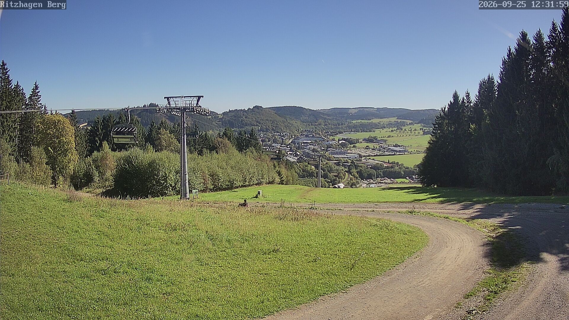 Archiv Foto Webcam Willingen: Ausblick Bergstation Ritzhagen