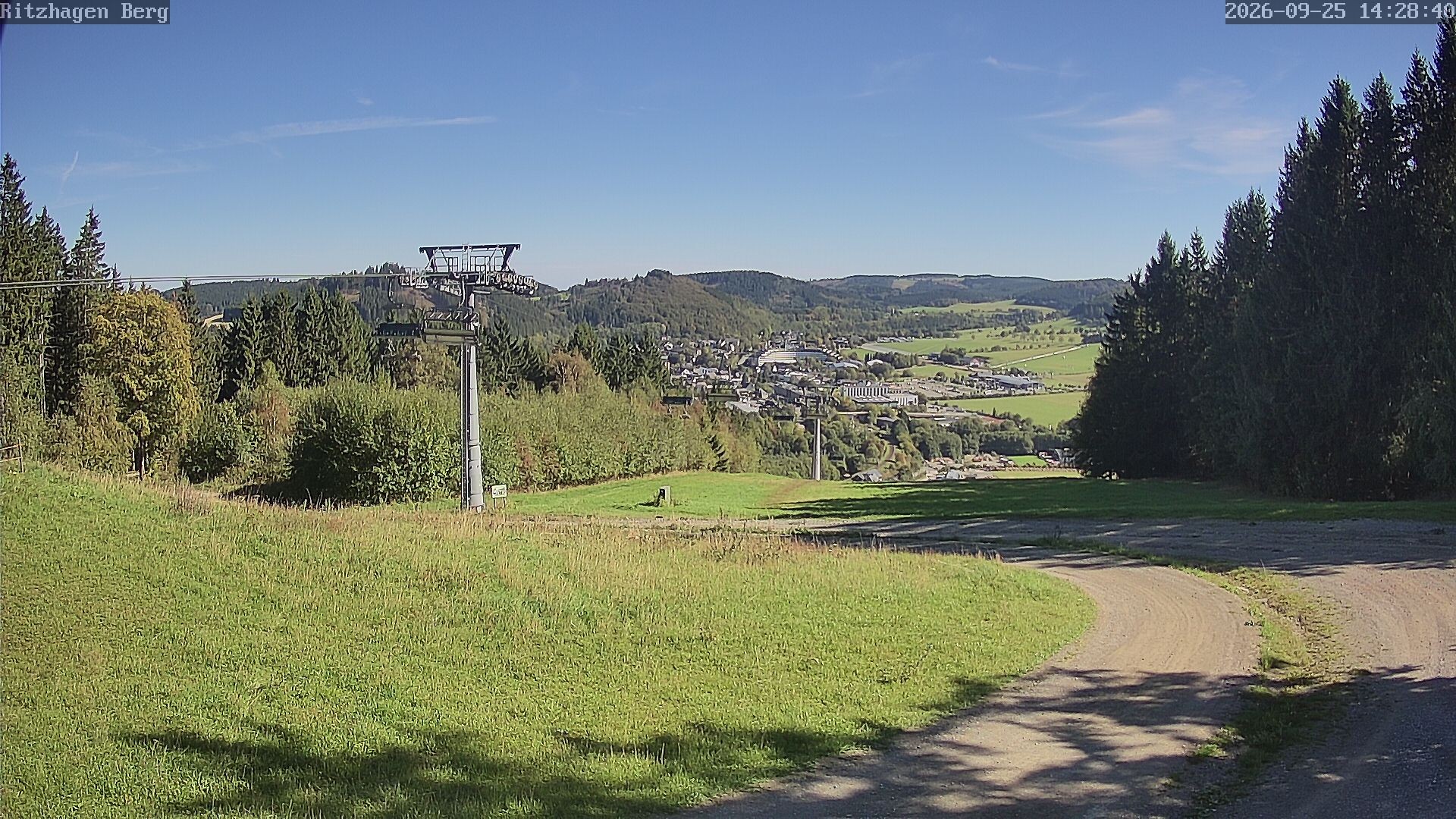 Archiv Foto Webcam Willingen: Ausblick Bergstation Ritzhagen