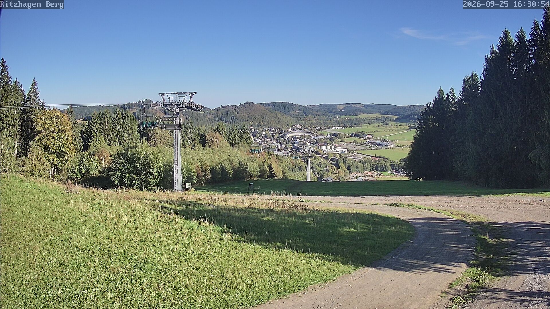 Archiv Foto Webcam Willingen: Ausblick Bergstation Ritzhagen